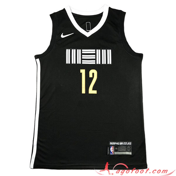Maillot Memphis Grizzlies (MORANT #12) 2023/24 Noir -03