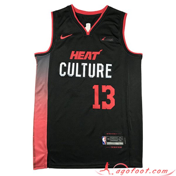 Maillot Miami Heat (ADEBAYO #13) 2023/24 Noir/Rouge