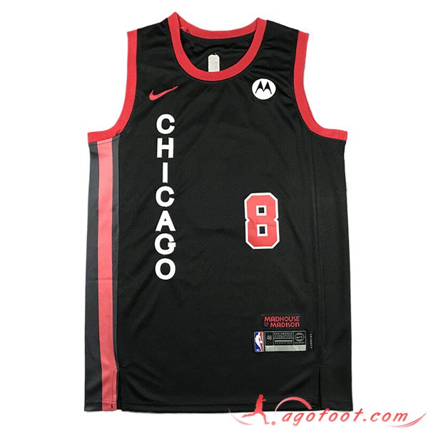 Maillot Chicago Bulls (LAVINE #8) 2023/24 Noir/Rouge