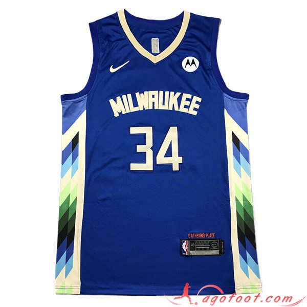 Maillot Milwaukee Bucks (ANTETOKOUNMPO #34) 2023/24 Bleu -02