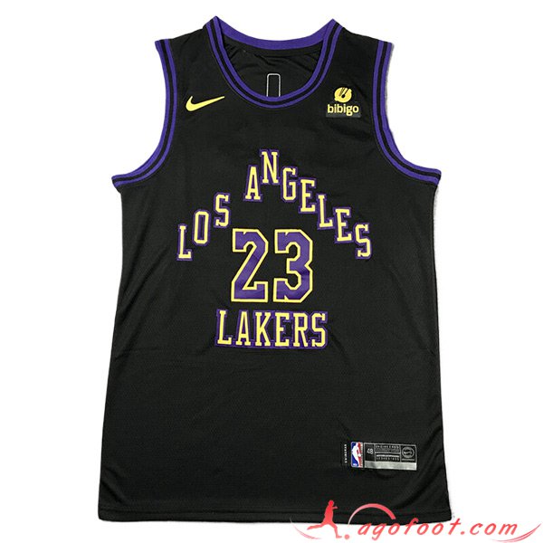 Maillot Los Angeles Lakers (JAMES #23) 2023/24 Noir -03