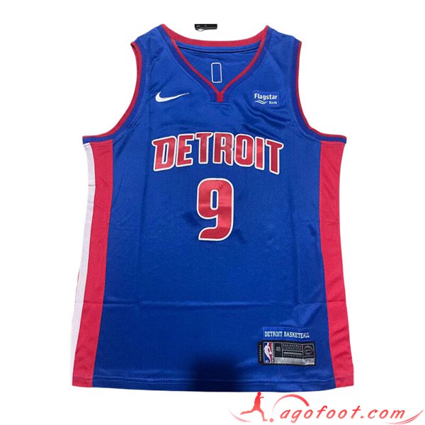 Maillot Detroit Pistons (THOMPSON #9) 2023/24 Bleu/Rouge