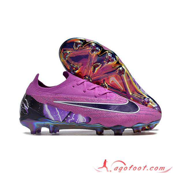 Nike Chaussures de Foot Phantom GX Elite FG Noir/Pourpre