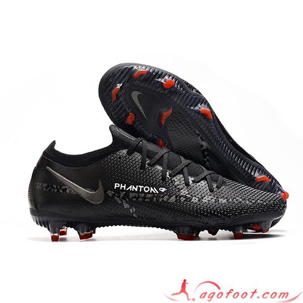 Nike Chaussures de Foot Phantom GT2 Elite FG Noir -02