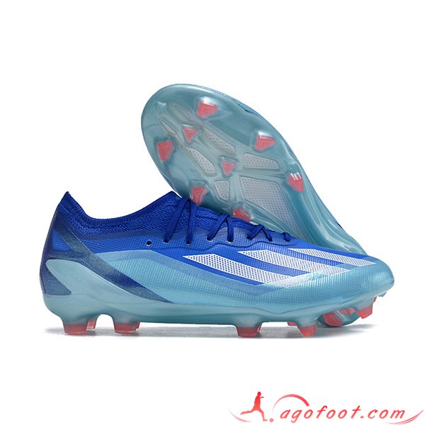 Adidas Chaussures de Foot X CRAZYFAST MESSI.1 FG BOOTS Bleu/Blanc