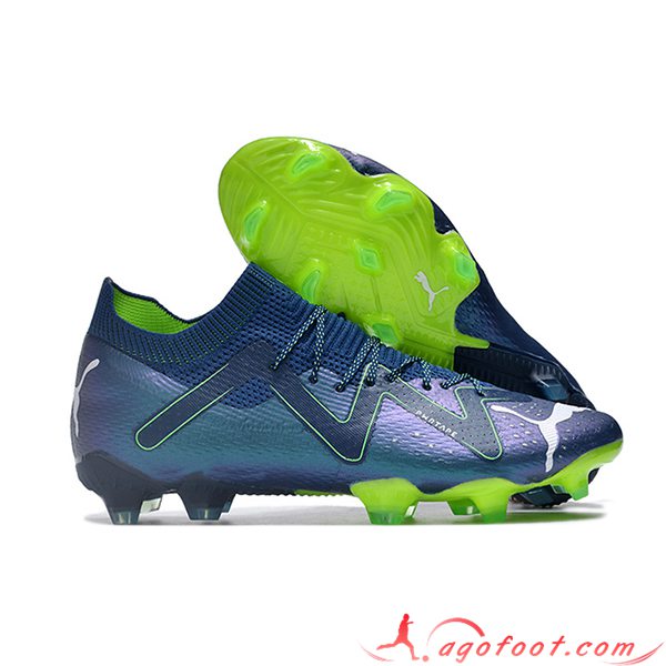 PUMA Chaussures de Foot Future Ultimate FG Bleu Foncé -02