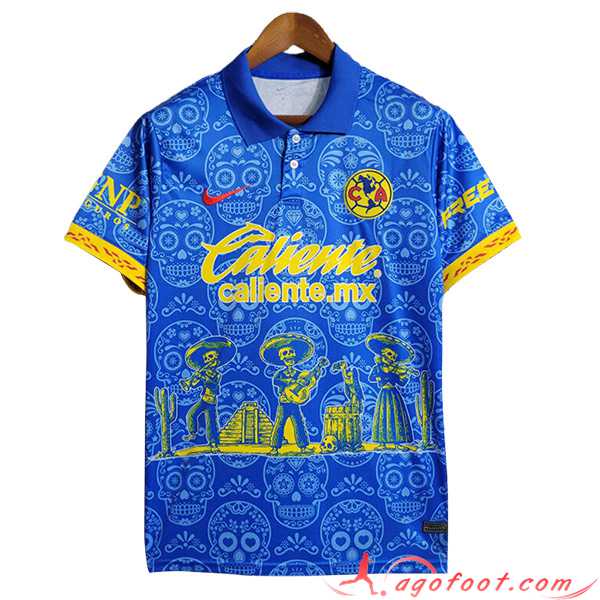 Polo Foot Club America Bleu 2023/2024