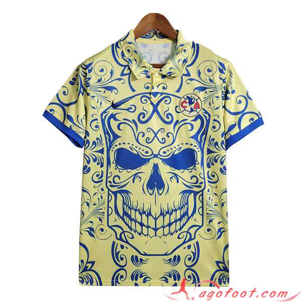 Polo Foot Club America Jaune/Bleu 2023/2024