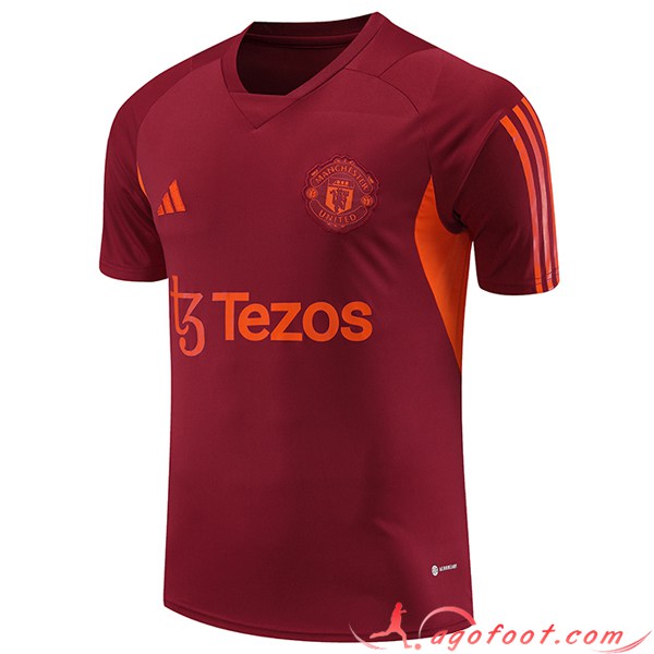 Training T-Shirts Manchester United Rouge 2023/2024