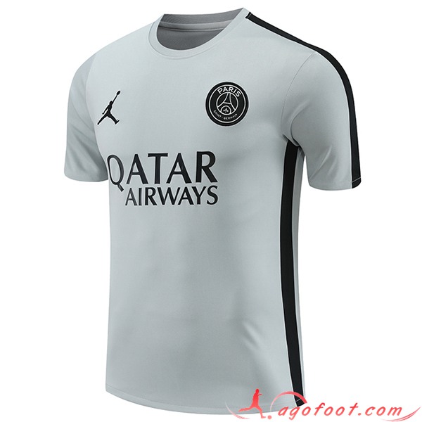 Training T-Shirts PSG Gris/Noir 2023/2024