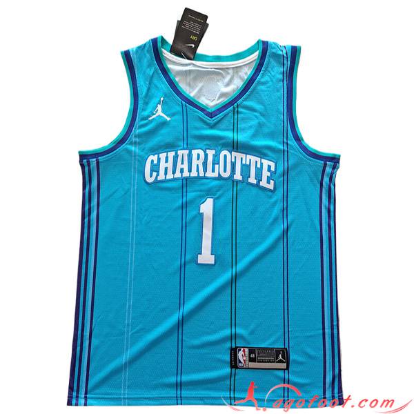 Maillot Charlotte Hornets (BALL #1) 2023/24 Bleu -03