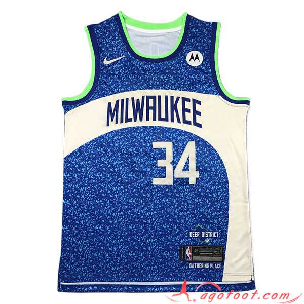 Maillot Milwaukee Bucks (ANTETOKOUNMPO #34) 2023/24 Bleu/Blanc -02