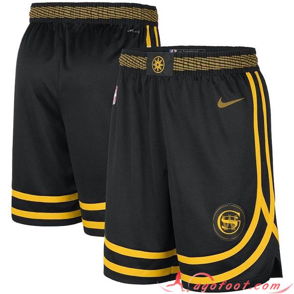 Shorts NBA Golden State Warriors 2023/24 Noir/Jaune