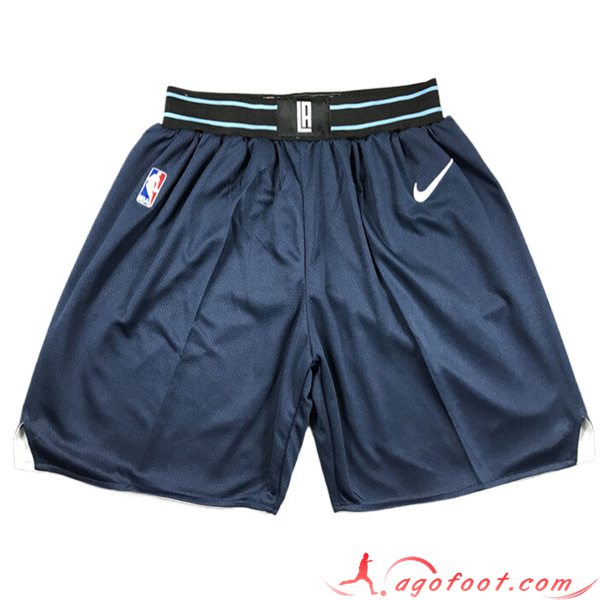 Shorts NBA Los Angeles Clippers 2023/24 Bleu Foncé