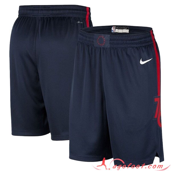 Shorts NBA Philadelphia 76ers 2023/24 Bleu Foncé