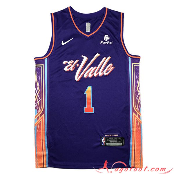 Maillot Phoenix Suns (BOOKER #1) 2023/24 Pourpre -03