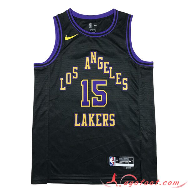 Maillot Los Angeles Lakers (REAVES #15) 2023/24 Noir/Pourpre/Jaune