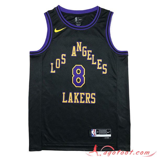 Maillot Los Angeles Lakers (BRYANT #8) 2023/24 Noir/Pourpre/Jaune