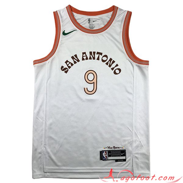 Maillot San Antonio Spurs (PARKER #9) 2023/24 Blanc