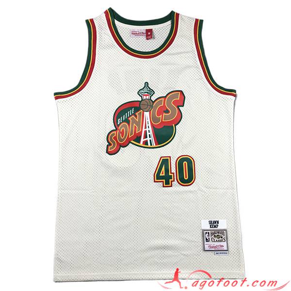 Maillot Oklahoma City Thunder (KEMP #40) 2023/24 Blanc/Vert