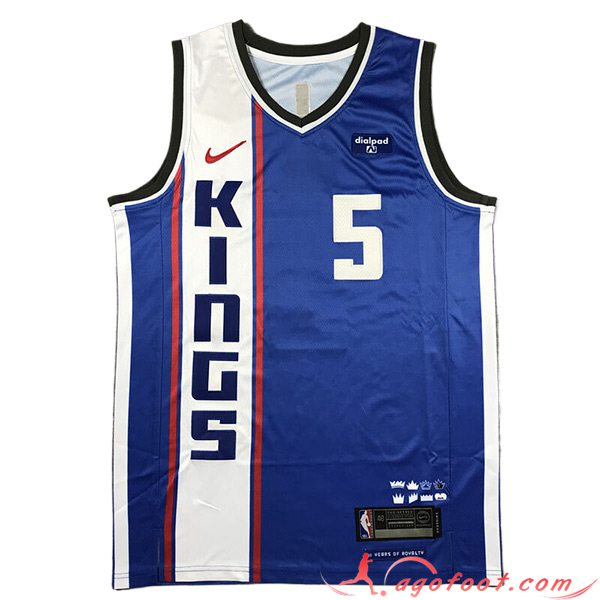 Maillot Sacramento Kings (FOX #5) 2023/24 Bleu/Blanc