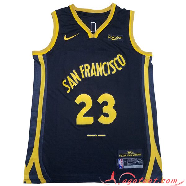 Maillot Golden State Warriors (GREEN #23) 2023/24 Noir/Jaune