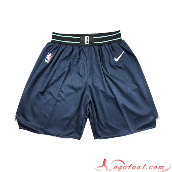 Shorts NBA Los Angeles Clippers 2023/24 Bleu Foncé