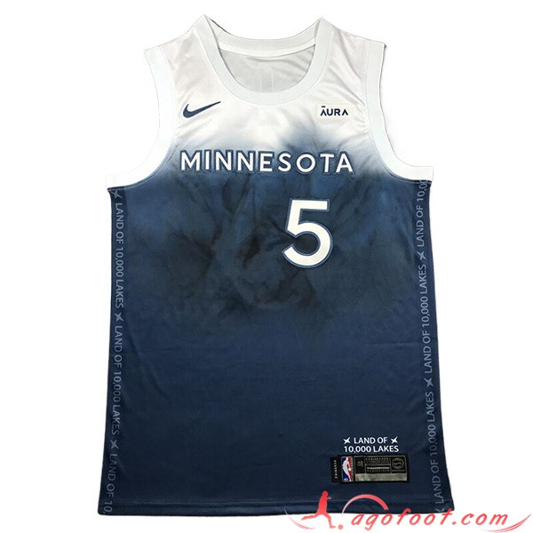 Maillot Minnesota Timberwolves (EDWARDS #5) 2023/24 Blanc/Bleu