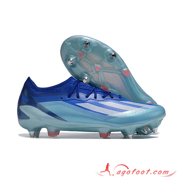 Adidas Chaussures de Foot X Crazyfast1 SG Bleu/Blanc