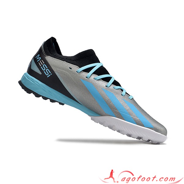 Adidas Chaussures de Foot X CRAZYFAST.3 TF BOOTS Gris/Noir/Bleu