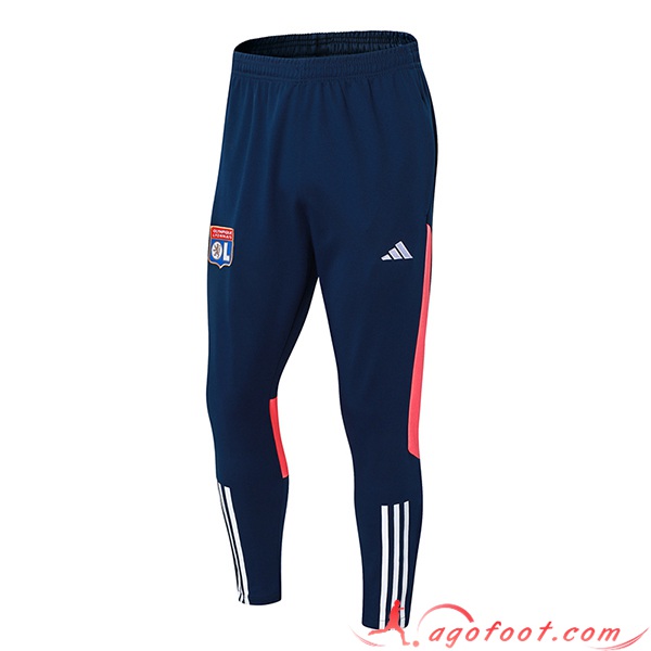 Pantalon Foot Lyon Bleu/Rose 2023/2024