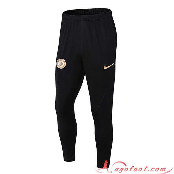 Pantalon Foot FC Chelsea Blanc/Noir 2023/2024
