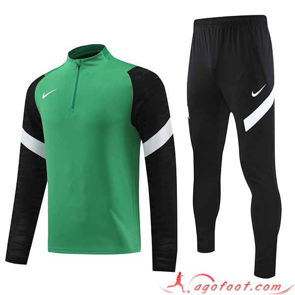 Ensemble Survetement de Foot Nike Vert/Noir 2023/2024