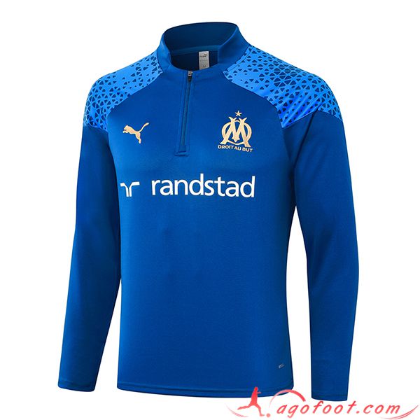 Sweatshirt Training Marseille Bleu 2023/2024