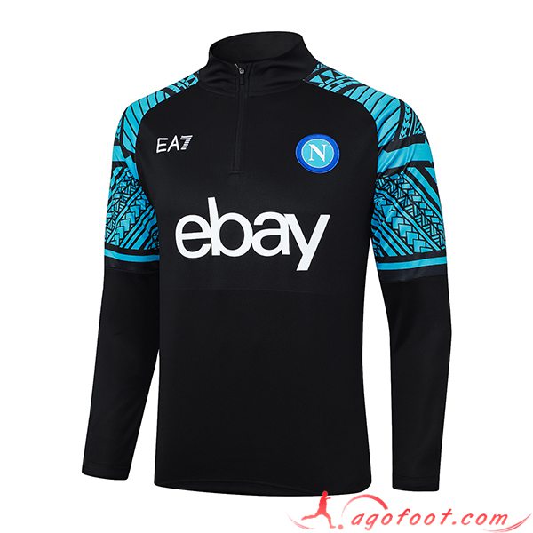 Sweatshirt Training SSC Naples Bleu/Noir 2023/2024