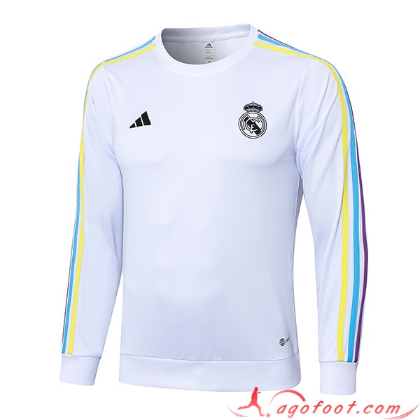 Sweatshirt Training Real Madrid Blanc 2023/2024 -07