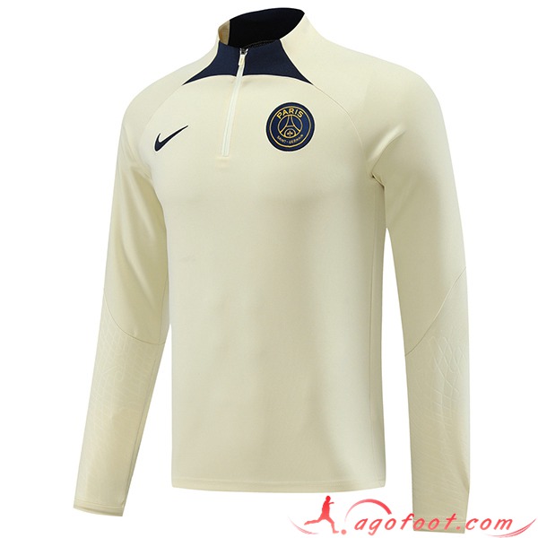 Sweatshirt Training PSG Beige/Bleu 2023/2024