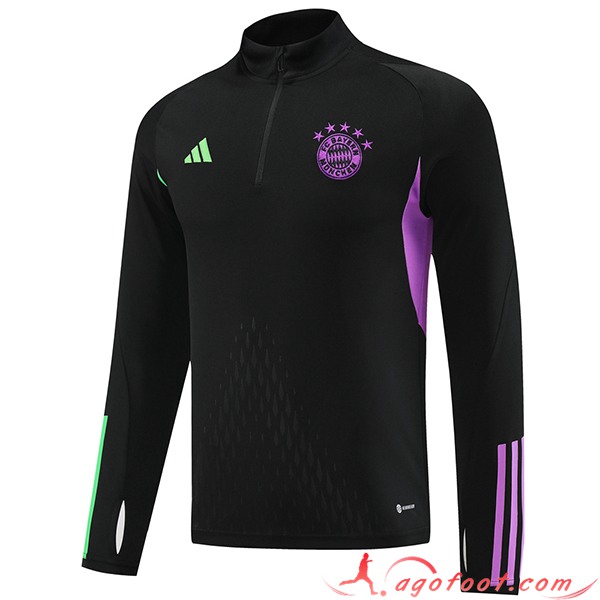 Sweatshirt Training Bayern Munich Noir/Pourpre/Vert 2023/2024