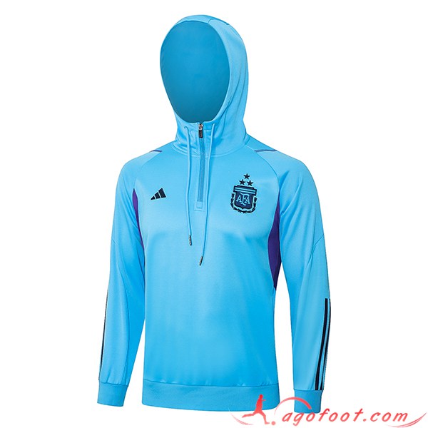 Sweatshirt Training Capuche Argentine Bleu 2023/2024