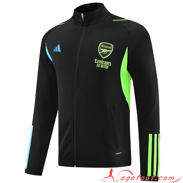Veste Foot FC Arsenal Noir/Vert 2023/2024
