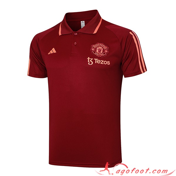 Polo Foot Manchester United Rouge 2023/2024