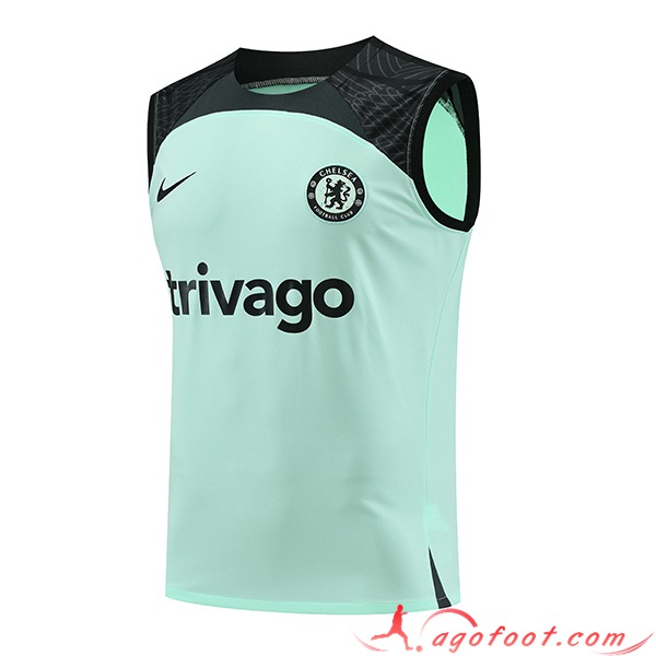 Training Debardeur FC Chelsea Vert/Noir 2023/2024