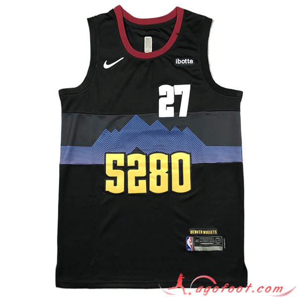 Maillot Denver Nuggets (MURRAY #27) 2023/24 Noir/Bleu/Jaune