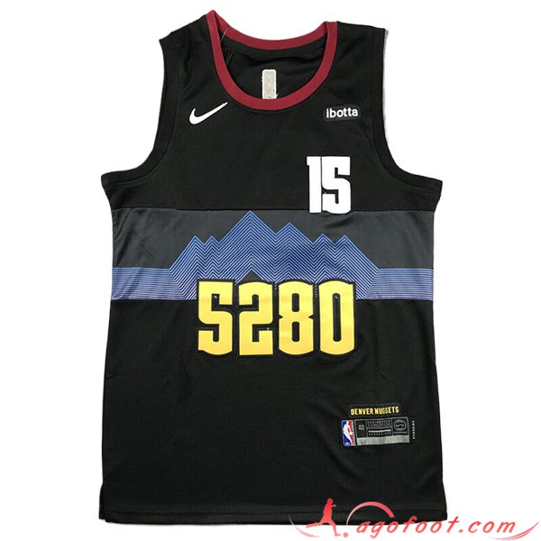 Maillot Denver Nuggets (JOKIC #15) 2023/24 Noir/Bleu/Jaune