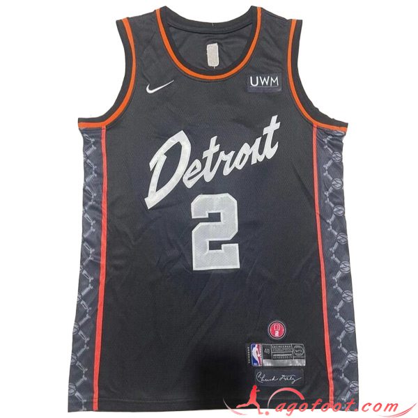 Maillot Detroit Pistons (CUNNINGHAM #2) 2023/24 Noir-02