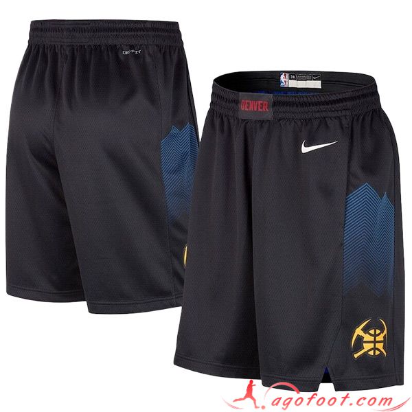 Shorts NBA Denver Nuggets 2023/24 Noir/Bleu