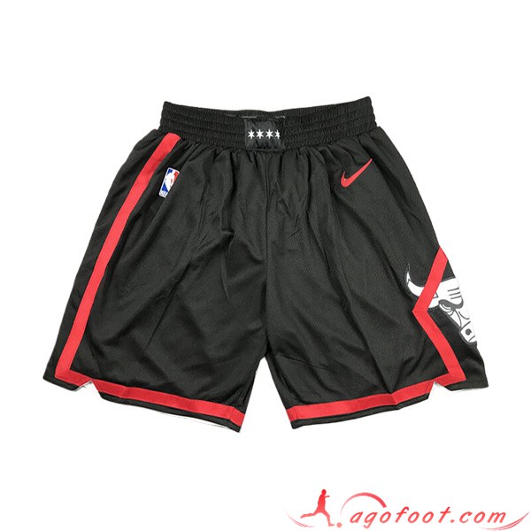Shorts NBA Chicago Bulls 2023/24 Noir/Rouge -05