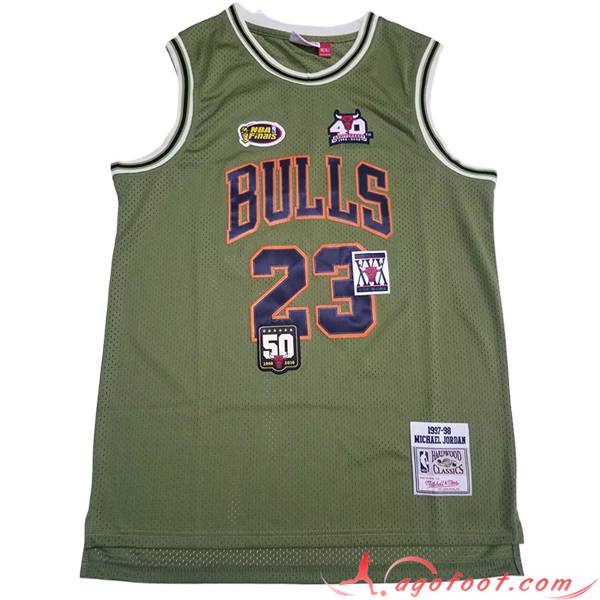 Maillot Chicago Bulls (JORDAN #23) 2023/24 Vert -02