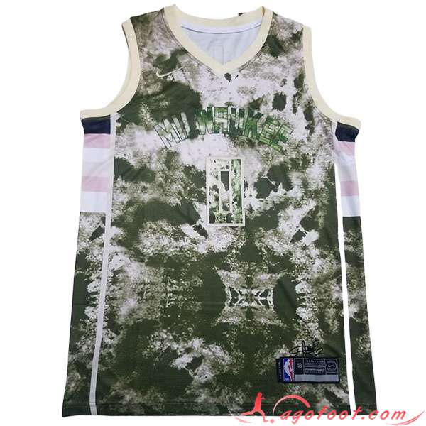 Maillot Milwaukee Bucks (LILLARD #0) 2023/24 Vert/Blanc