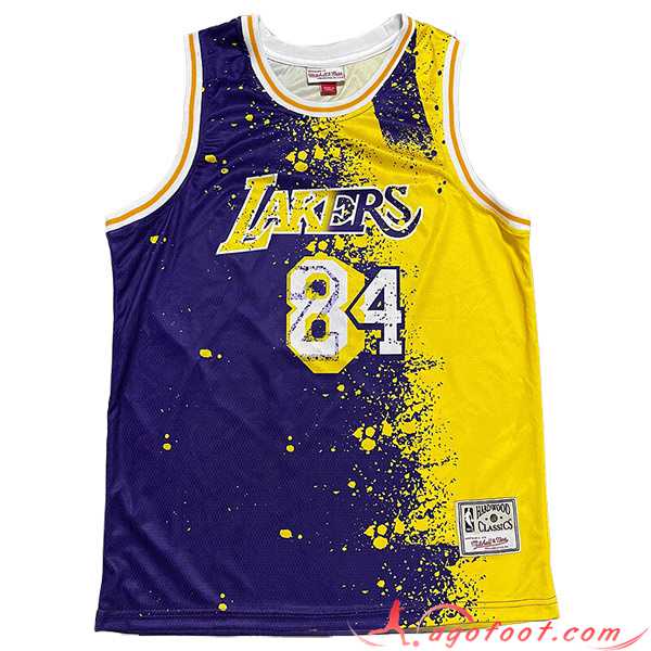 Maillot Los Angeles Lakers (BRYANT #24) 2023/24 Pourpre/Jaune -02
